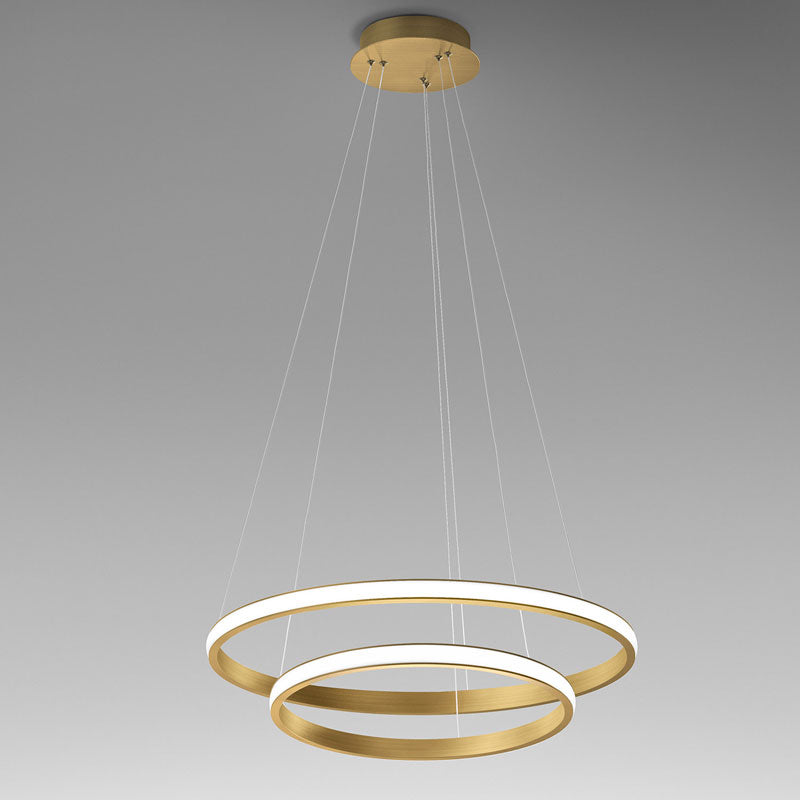 Sospensione ad anello LED 3000k D. 67cm o D. 80cm moderna