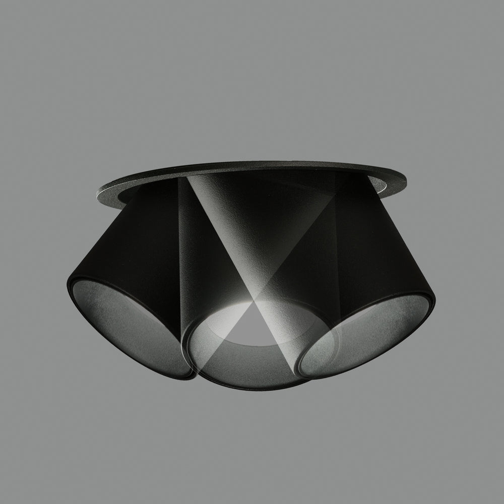Faretto da incasso per soffitto rotondo orientabile moderno