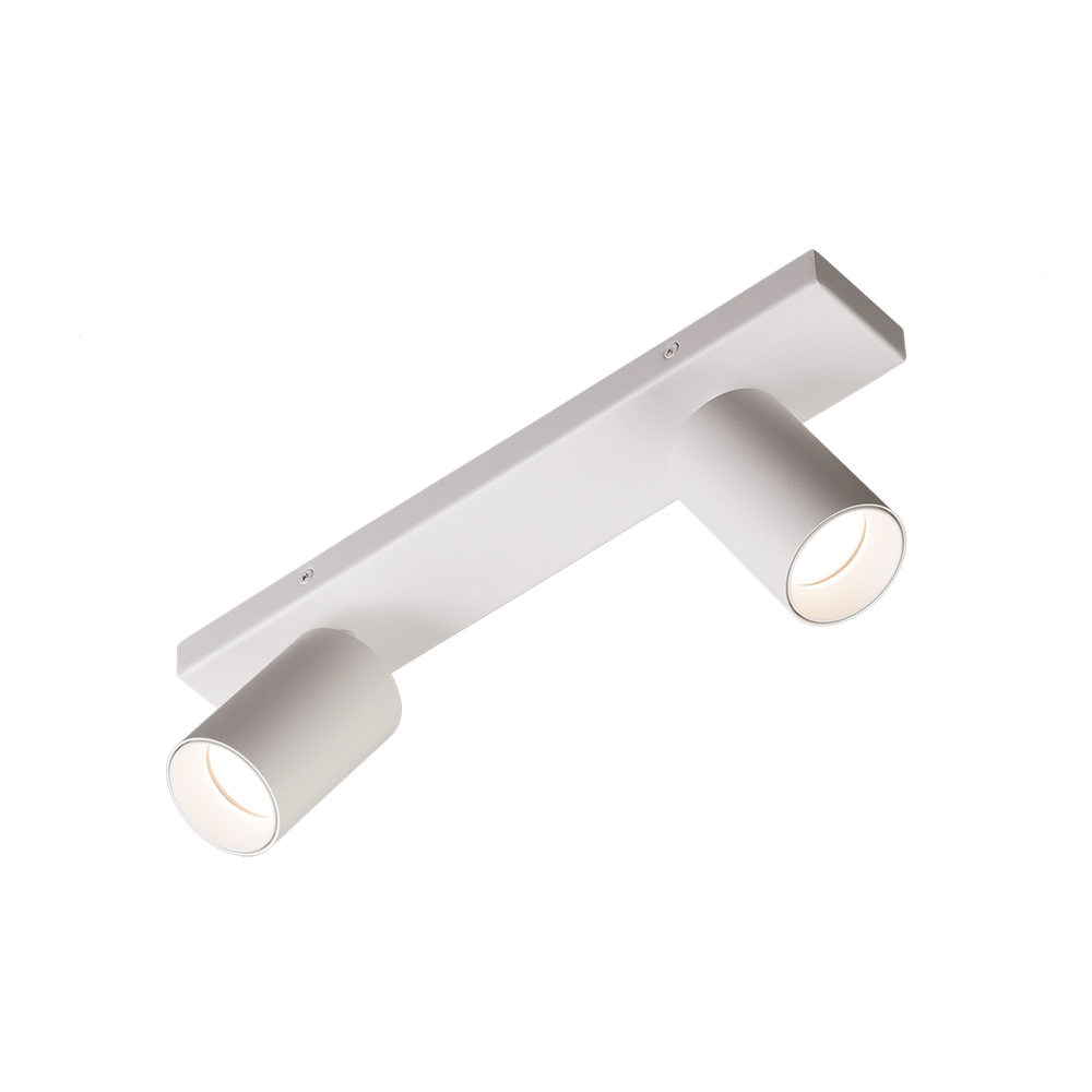 Plafoniera da soffitto rettangolare 2 faretti