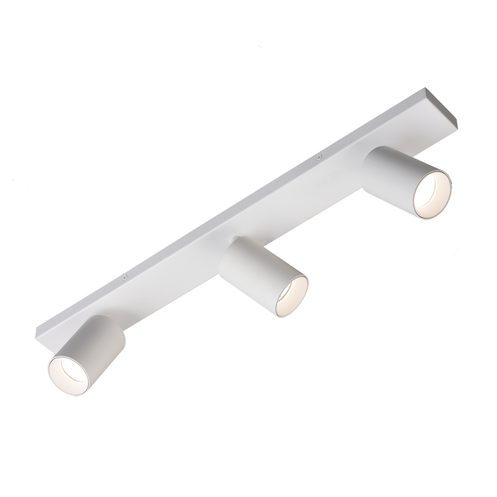 Plafoniera moderna da soffitto con 3 spot orientabili