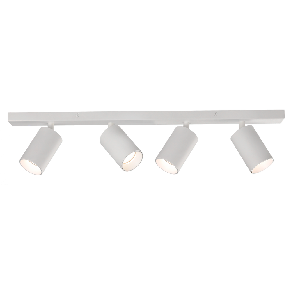 Plafoniera con 4 faretti orientabili moderna soffitto
