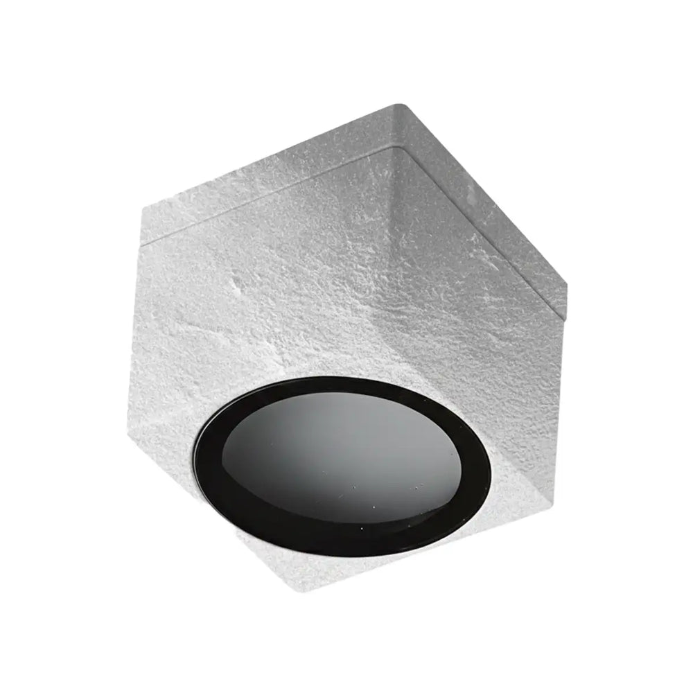 Quadratischer Außen-Deckenstrahler aus Aluminium IP65 