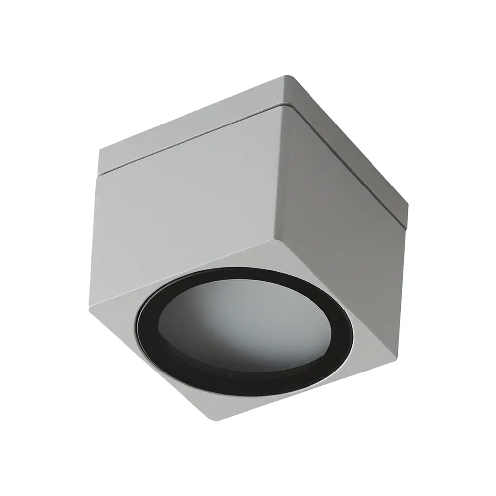 Quadratischer Außen-Deckenstrahler aus Aluminium IP65 