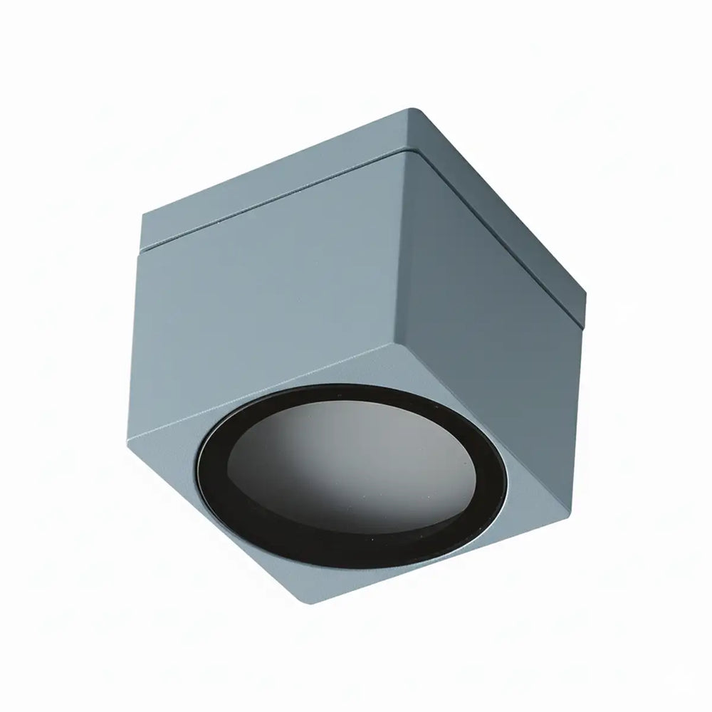 Quadratischer Außen-Deckenstrahler aus Aluminium IP65 