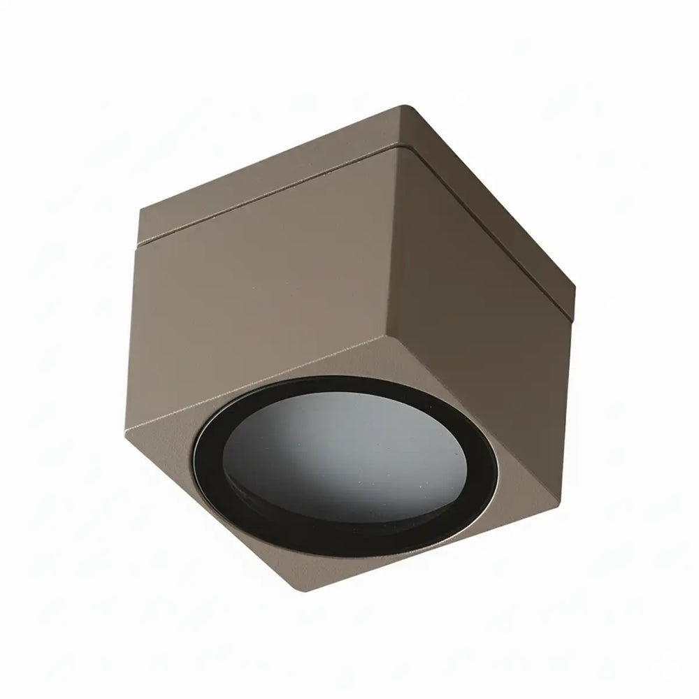 Quadratischer Außen-Deckenstrahler aus Aluminium IP65 