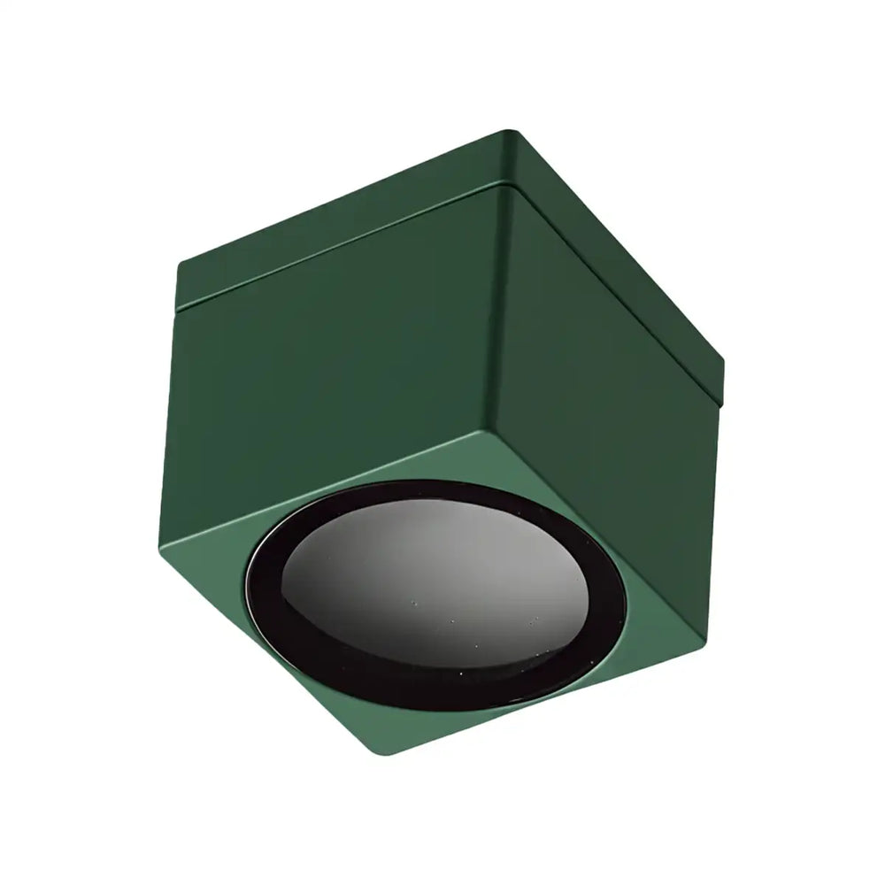 Quadratischer Außen-Deckenstrahler aus Aluminium IP65 