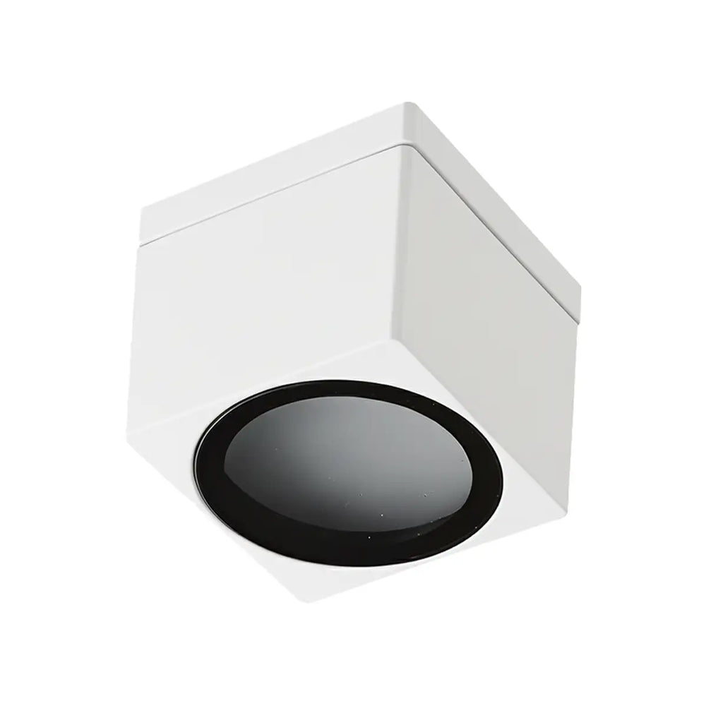 Quadratischer Außen-Deckenstrahler aus Aluminium IP65 