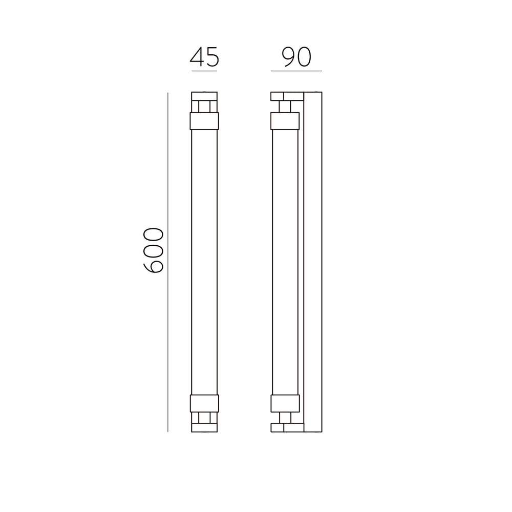Applique da parete led dimmerabile bianca