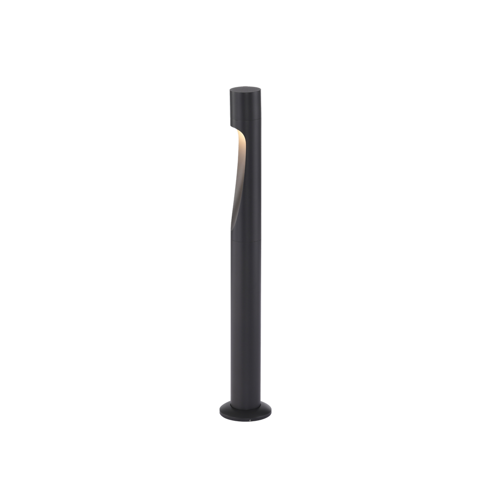 Palo da giardino antracite moderno in alluminio da esterno led 5,5w