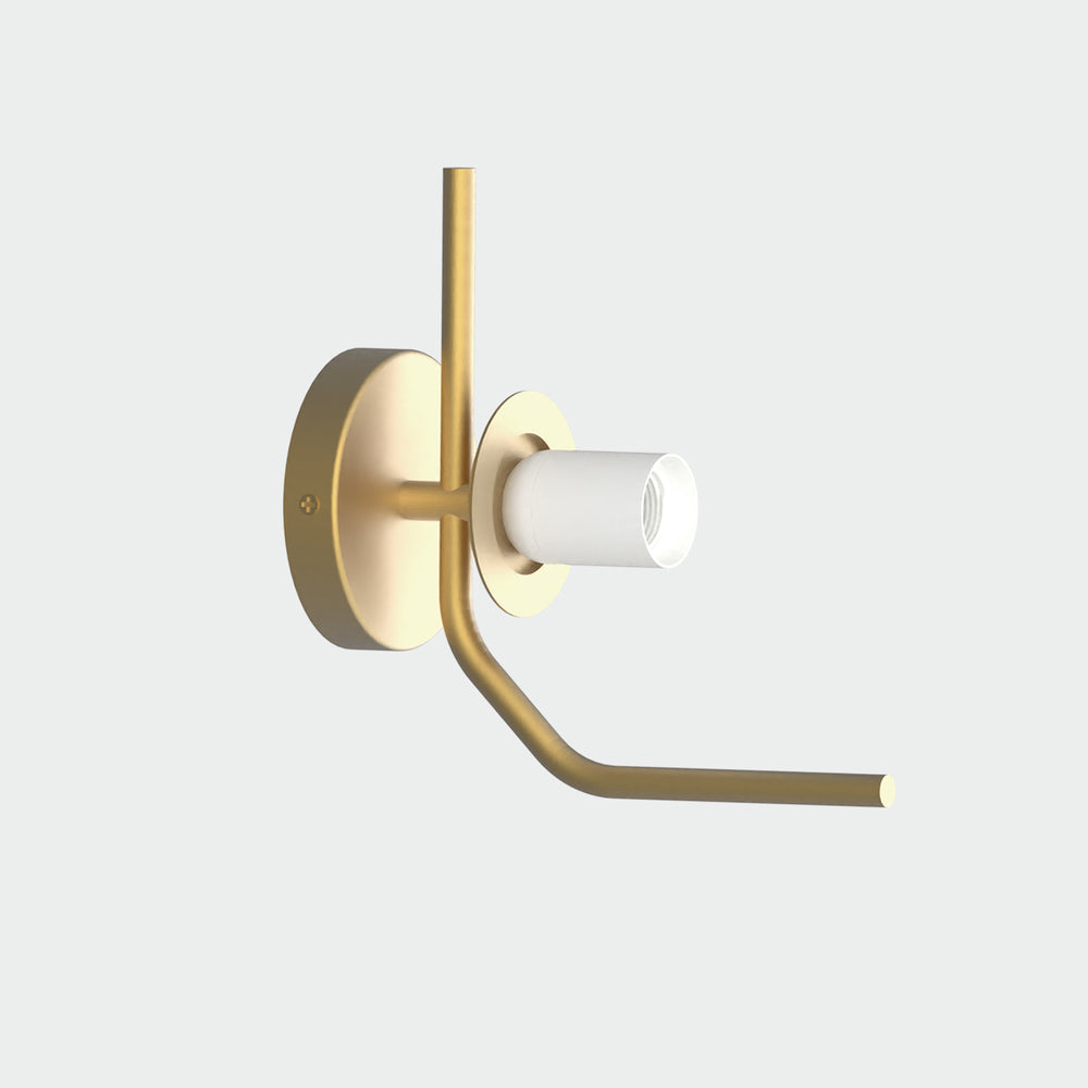 Applique da parete oro o nera con sfera di vetro