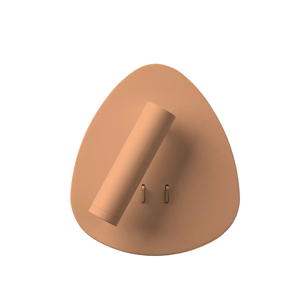 Applique led con retroilluminata con faretto orientabile led
