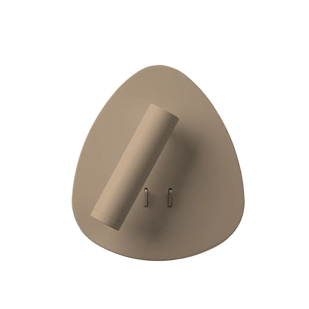 Applique led con retroilluminata con faretto orientabile led