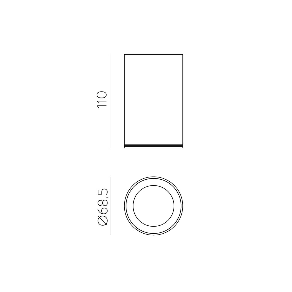 Plafoniera moderna da esterno led