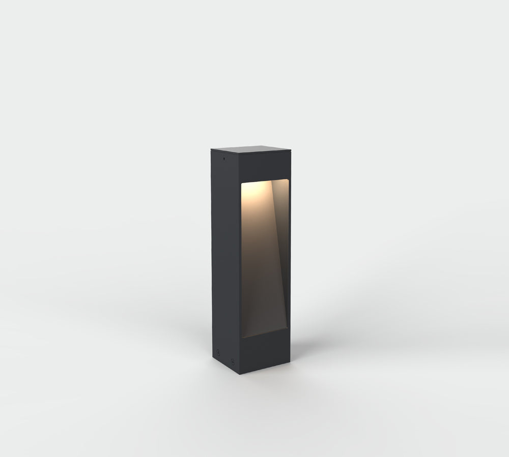 Paletto da giardino colore antracite led