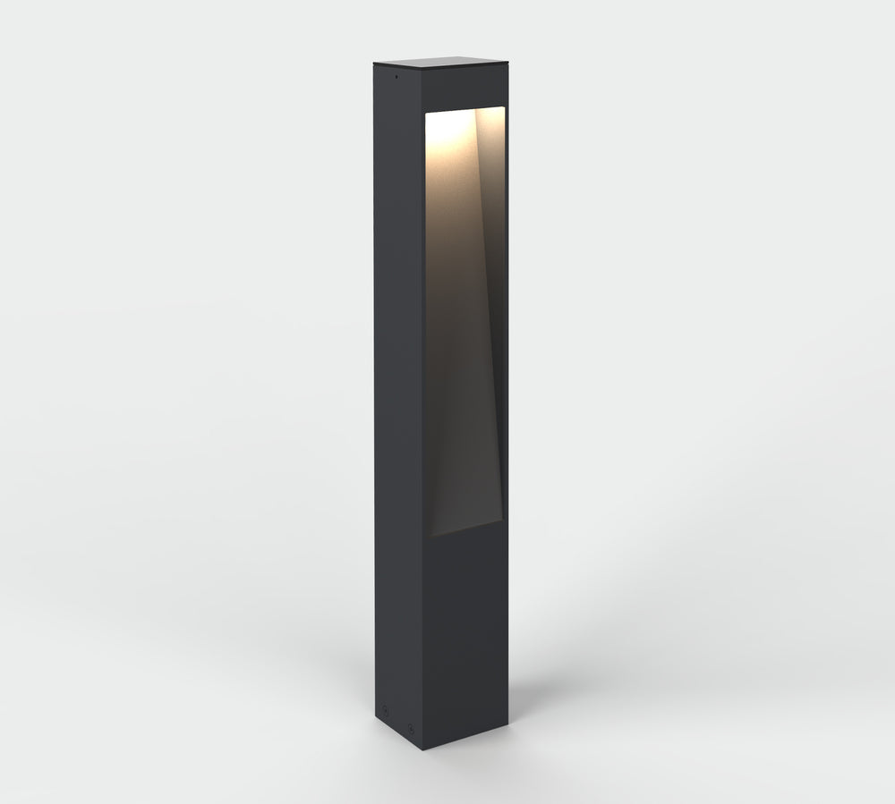 Paletto da giardino colore antracite led