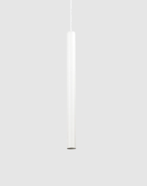 Sospensione moderna con led Diametro 3cm ottone nero e bianco