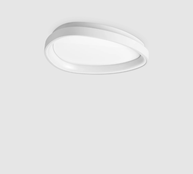 Plafoniera led per bagno in metallo nero bianco o ottone diametro 42,5cm