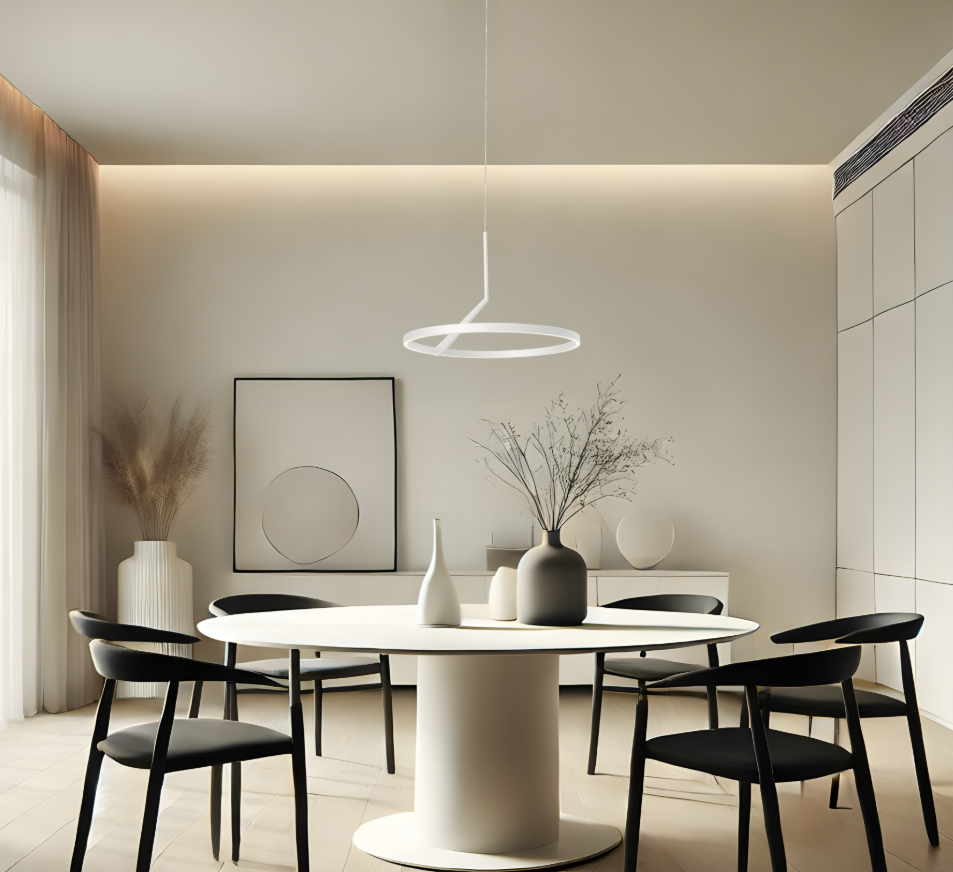 Sospensione moderna bianca nera titanio sabbia bronzo diametro 60cm