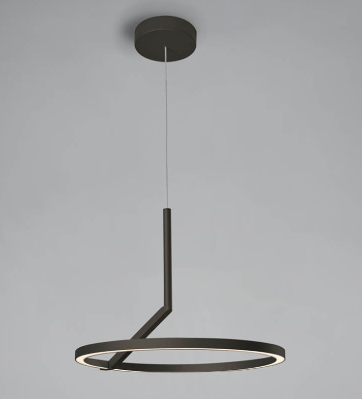 Sospensione moderna bianca nera titanio sabbia bronzo diametro 60cm
