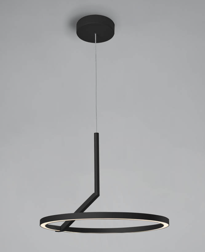 Sospensione moderna bianca nera titanio sabbia bronzo diametro 60cm