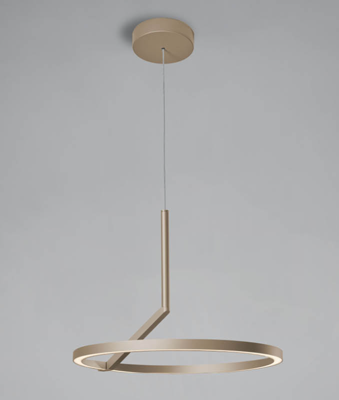 Sospensione moderna bianca nera titanio sabbia bronzo diametro 60cm