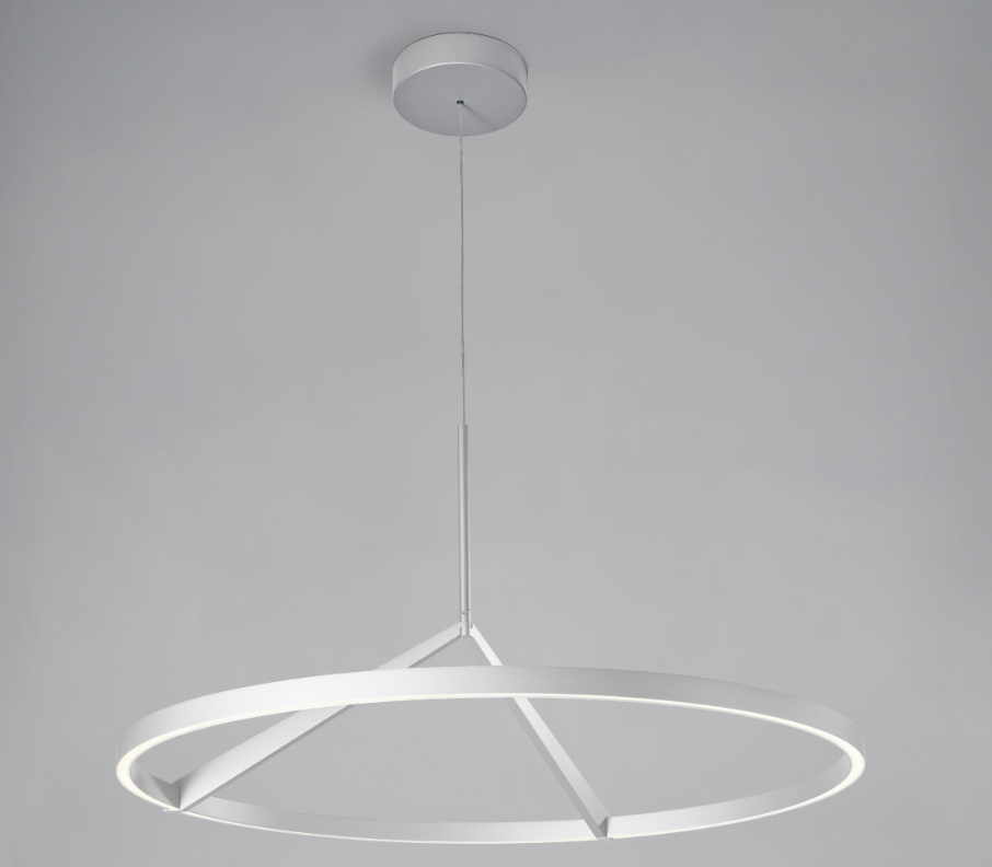 Sospensione da soffitto in alluminio moderna diametro 80cm