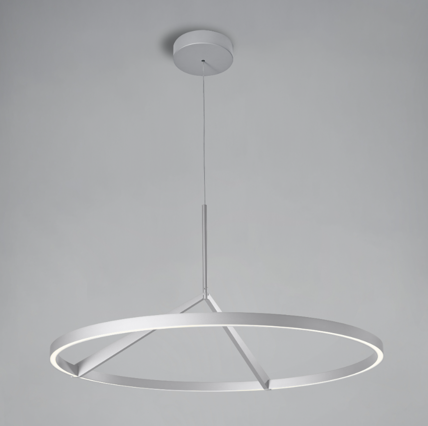 Sospensione da soffitto in alluminio moderna diametro 80cm