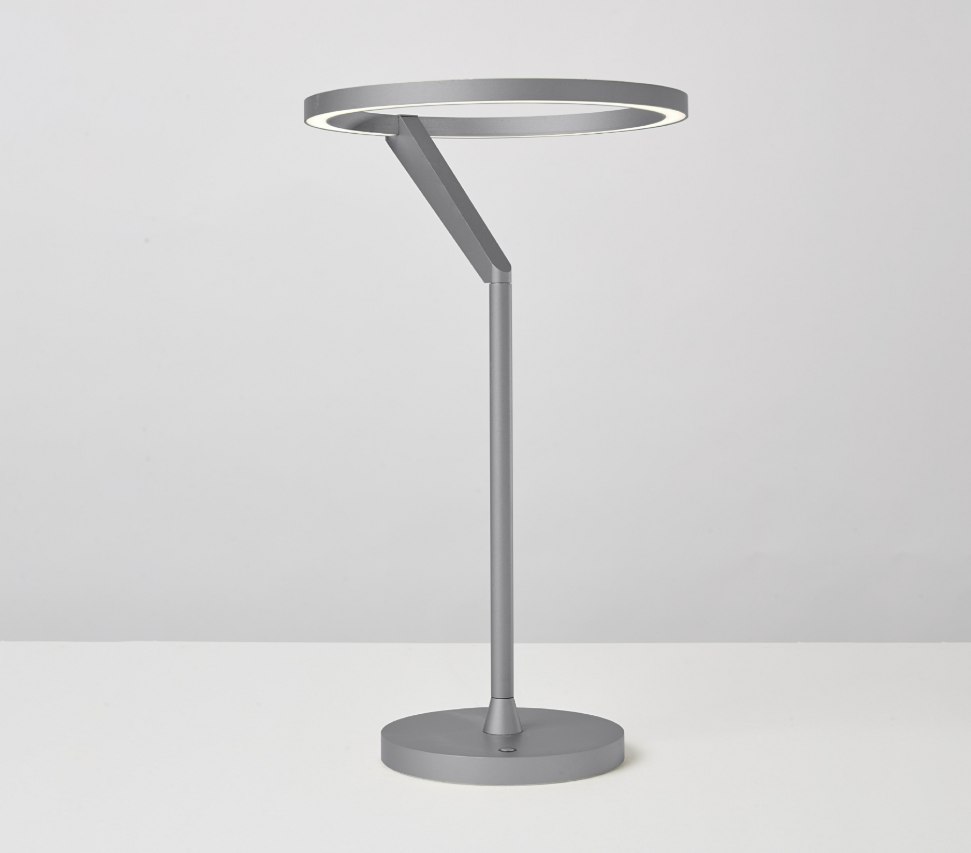 Dimmbare LED-Tischleuchte, titanfarben, Höhe 38 cm