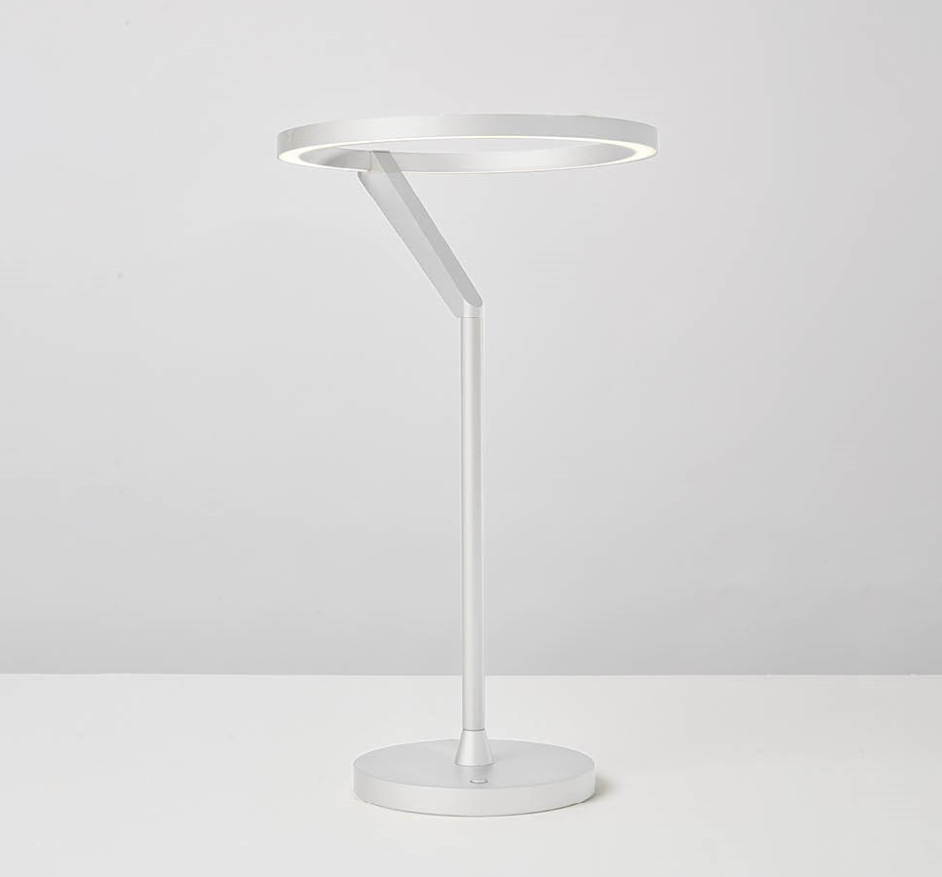 Lampada da tavolo bianca moderna diametro 22cm led 3000k-4000k