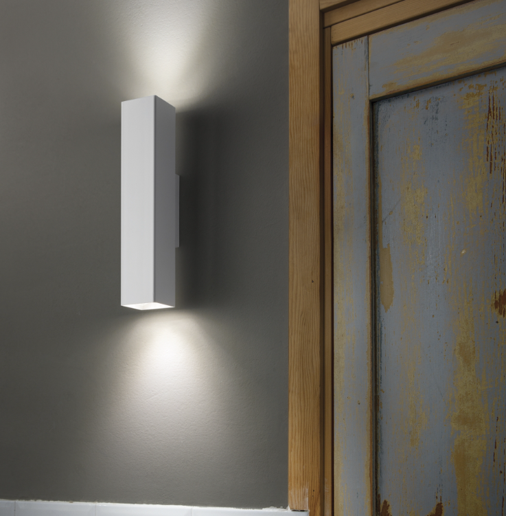 Applique quadrata moderna altezza 15cm o 30cm