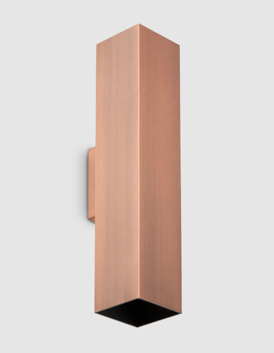 Applique quadrata moderna altezza 15cm o 30cm