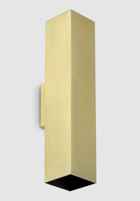 Applique quadrata moderna altezza 15cm o 30cm