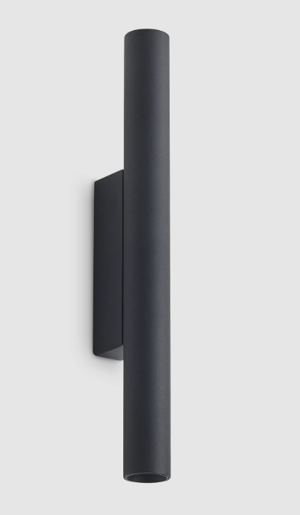 Lampada da parete led moderna bianco nero e ottone