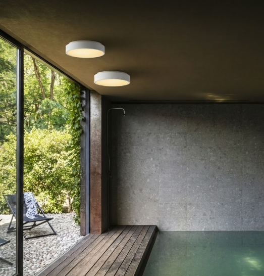 Plafoniera circolare bianca moderna con led