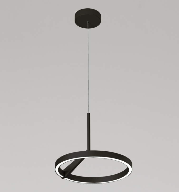 Sospensione per salotto nero titanio bronzo sabbia bianco diametro 33cm