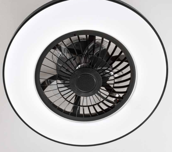 Ventilatore da soffitto a plafoniera pale trasparenti 6 velocità con telecomando