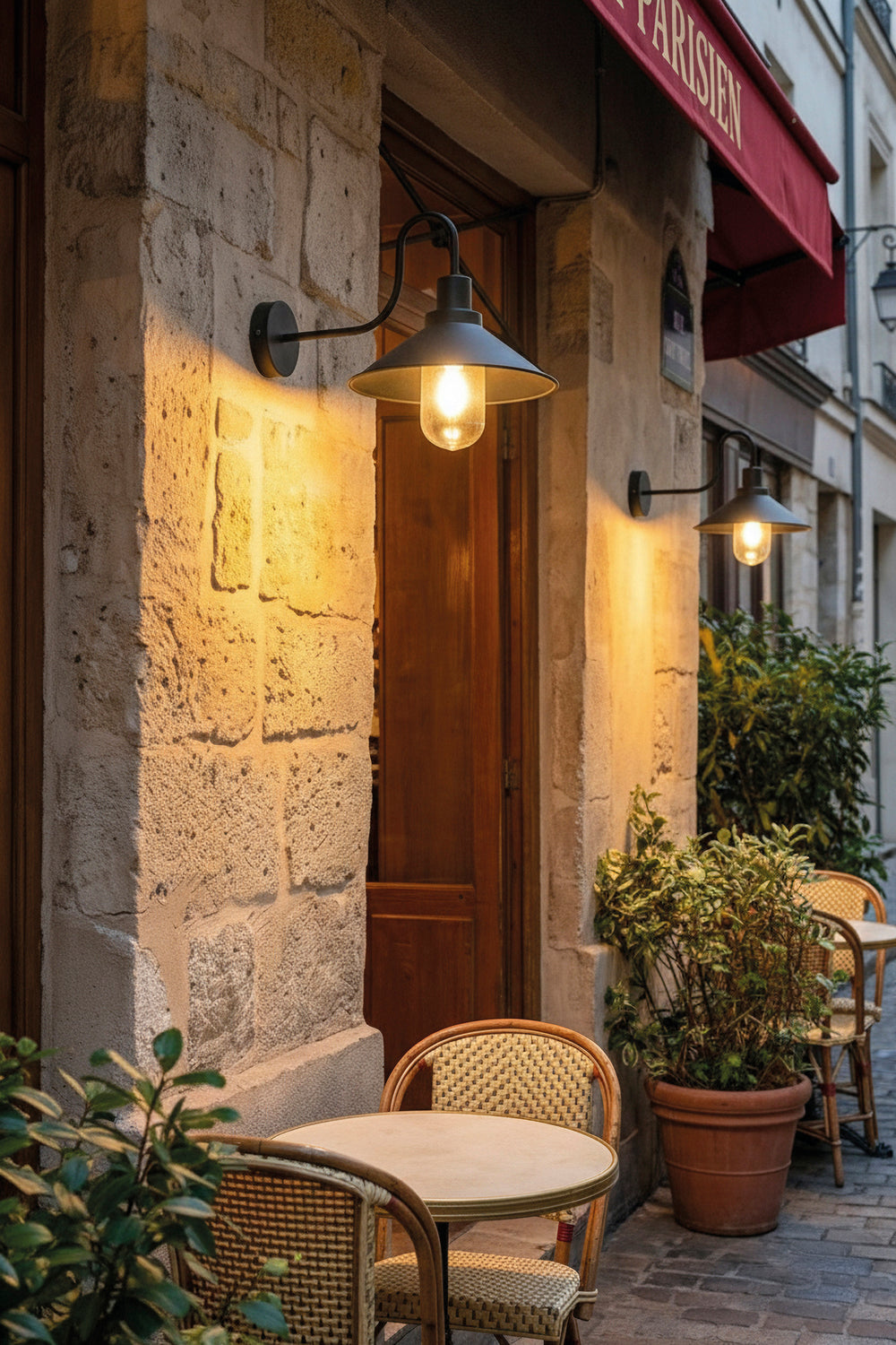 Applique da esterno da parete nero lampadina E27 protezione ip65