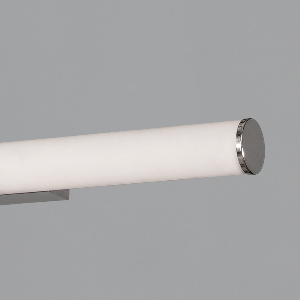 Applique da parete da bagno tubo cromo led larghezza 60cm