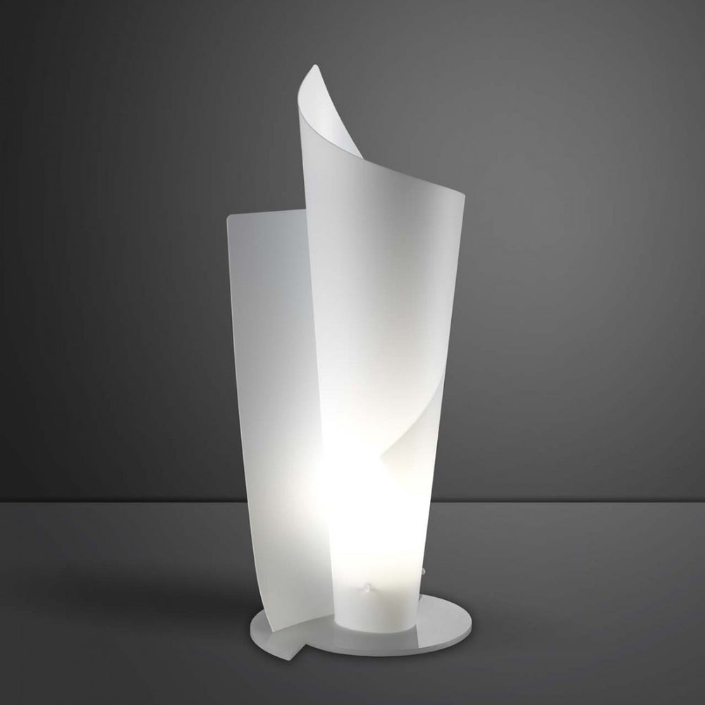 Abat-jour altezza 50cm E27 LED polilux metacrilato lampada tavolo