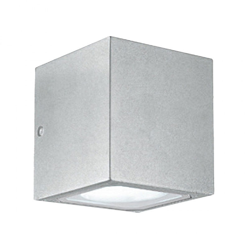 Applique per esterno ip54 cubo GX53 led bianco ruggine grigio antracite