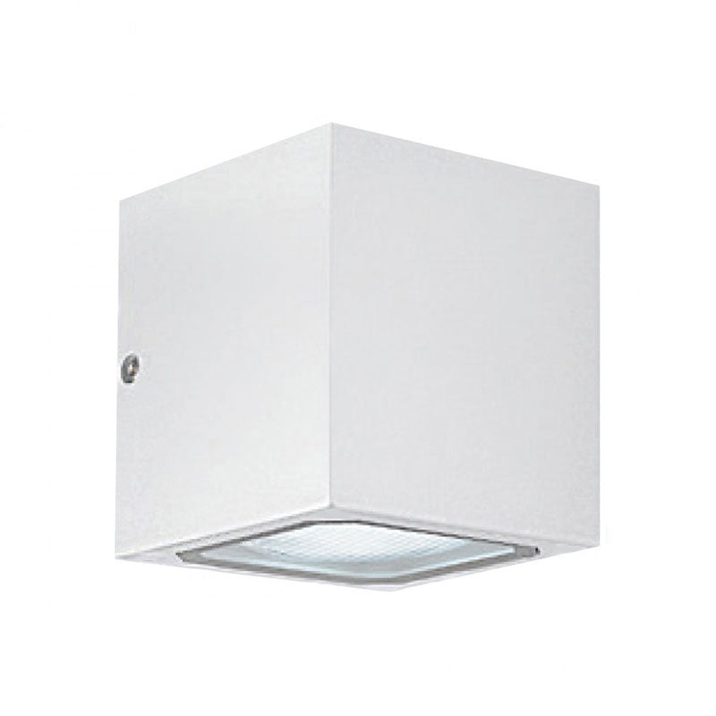 Applique per esterno ip54 cubo GX53 led bianco ruggine grigio antracite