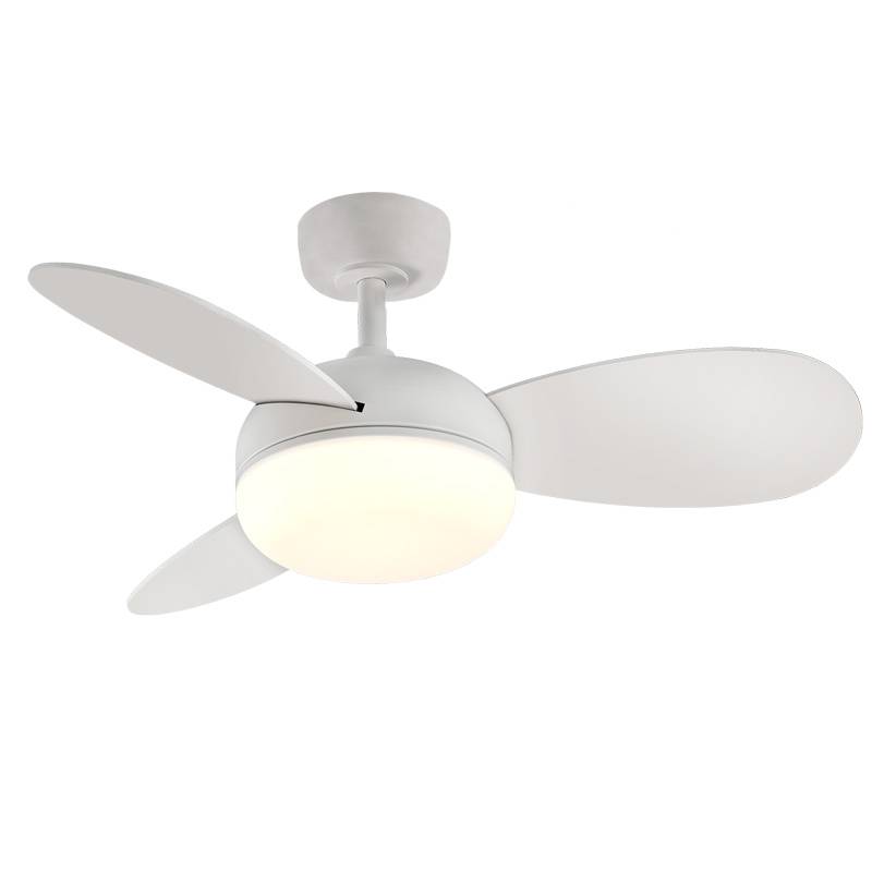 Ventilatore da soffitto con pale reversibili bicolore bianco o faggio