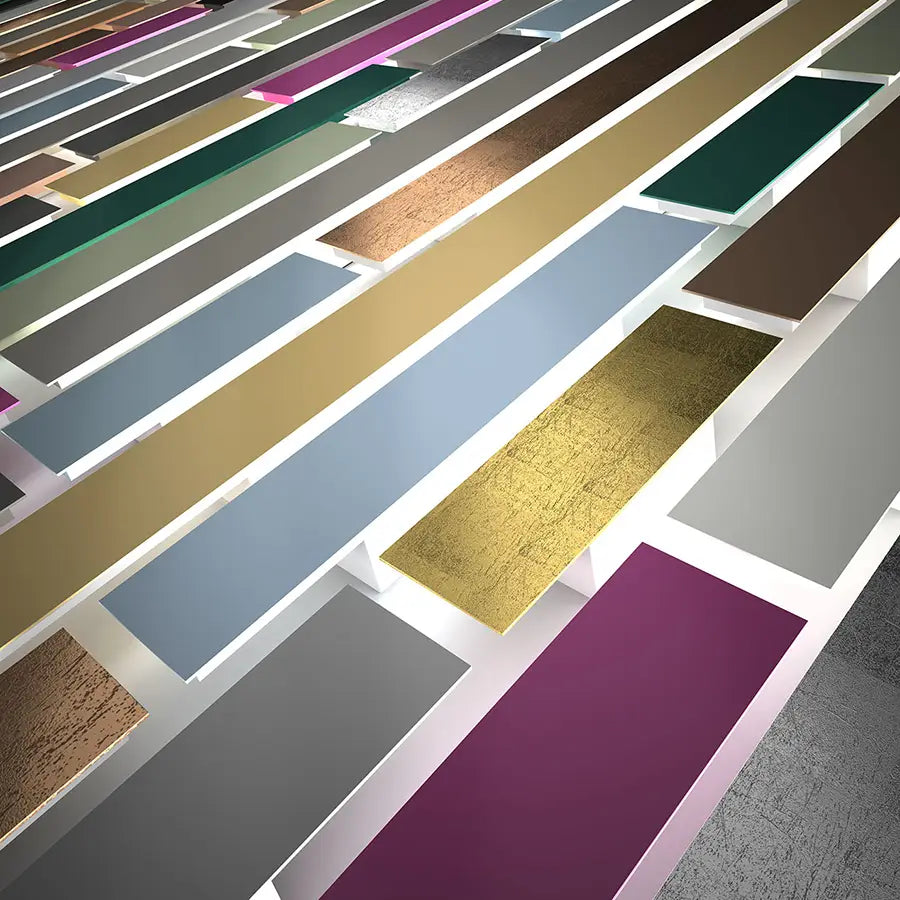 Lampada da parete striscia led in metallo lunghezza 45cm per interno