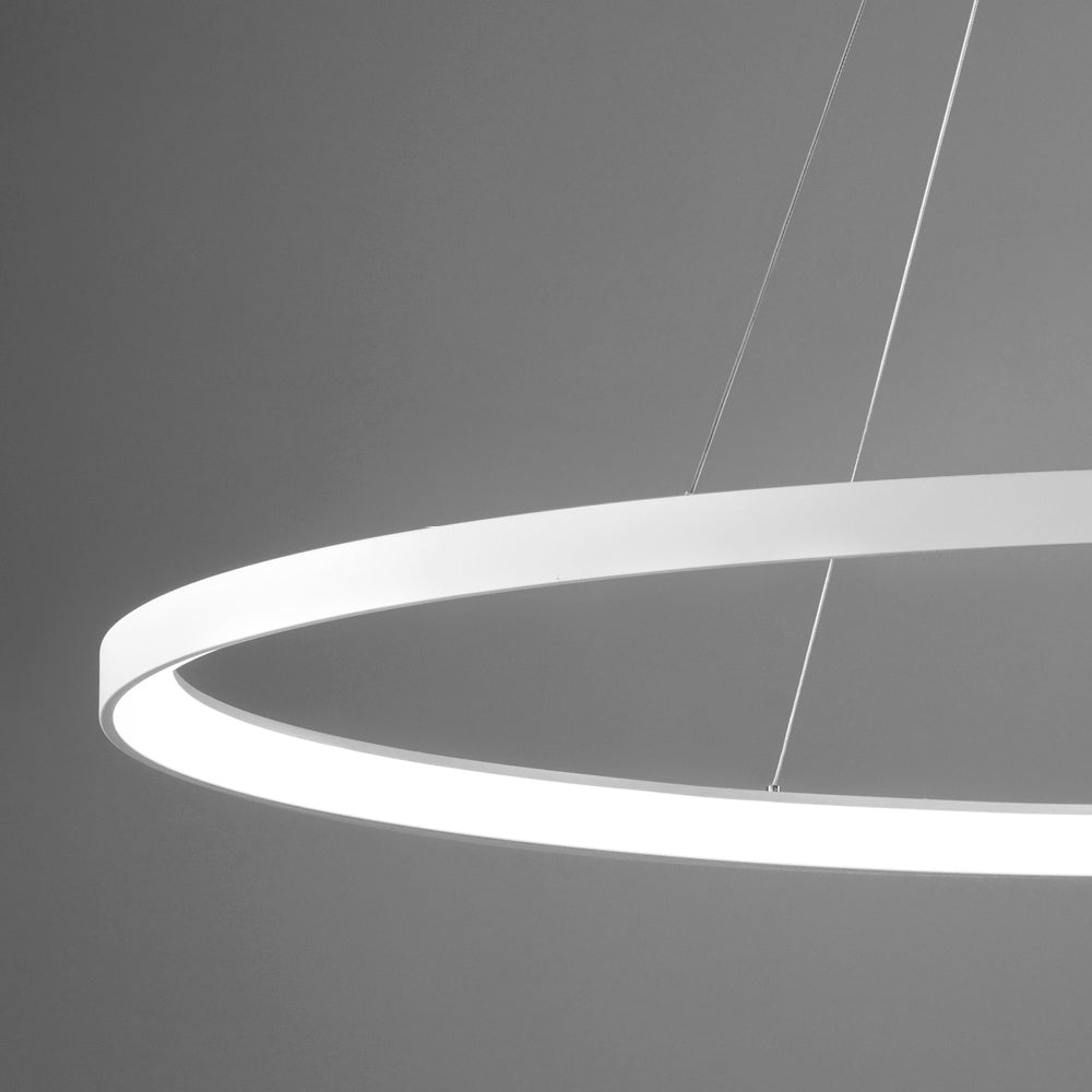 Sospensione moderna bianca led per interno