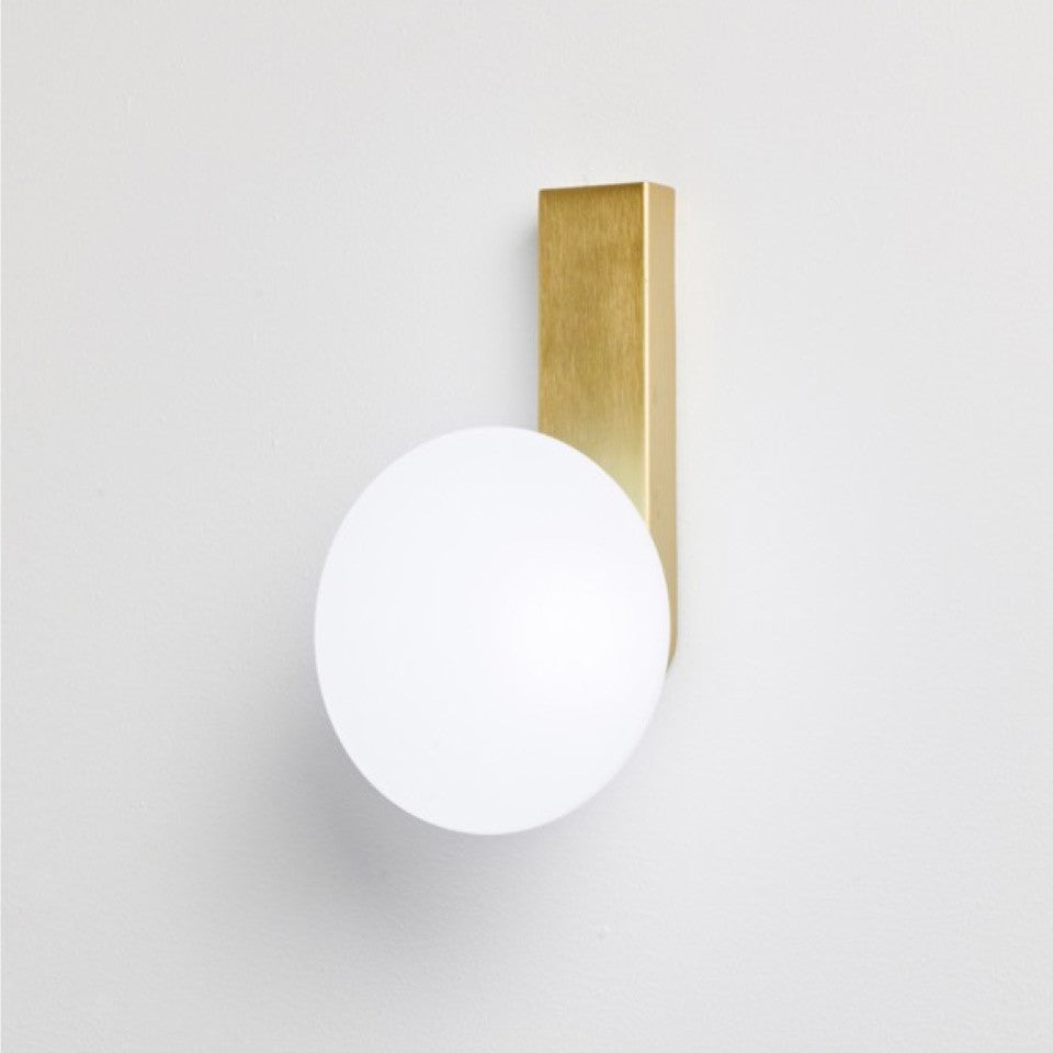 Applique da parete per interno oro led 1 luce bianco caldo