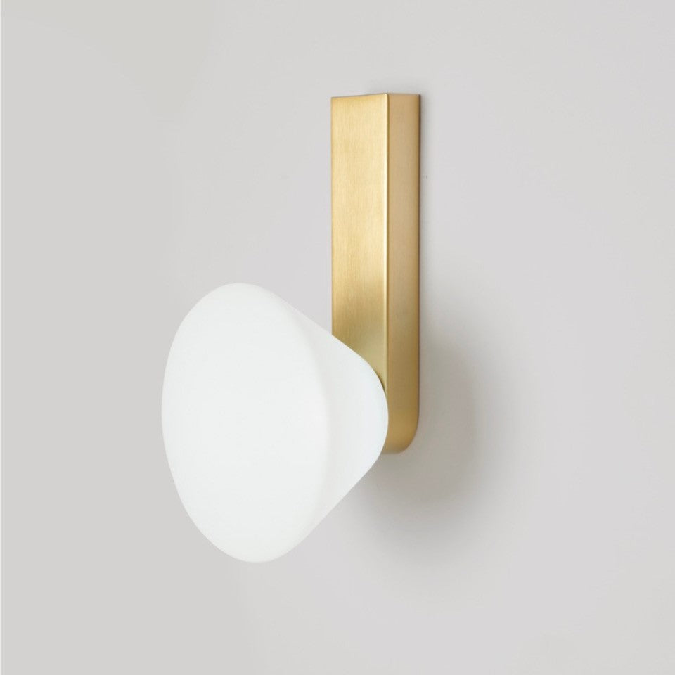 Applique da parete per interno oro led 1 luce bianco caldo