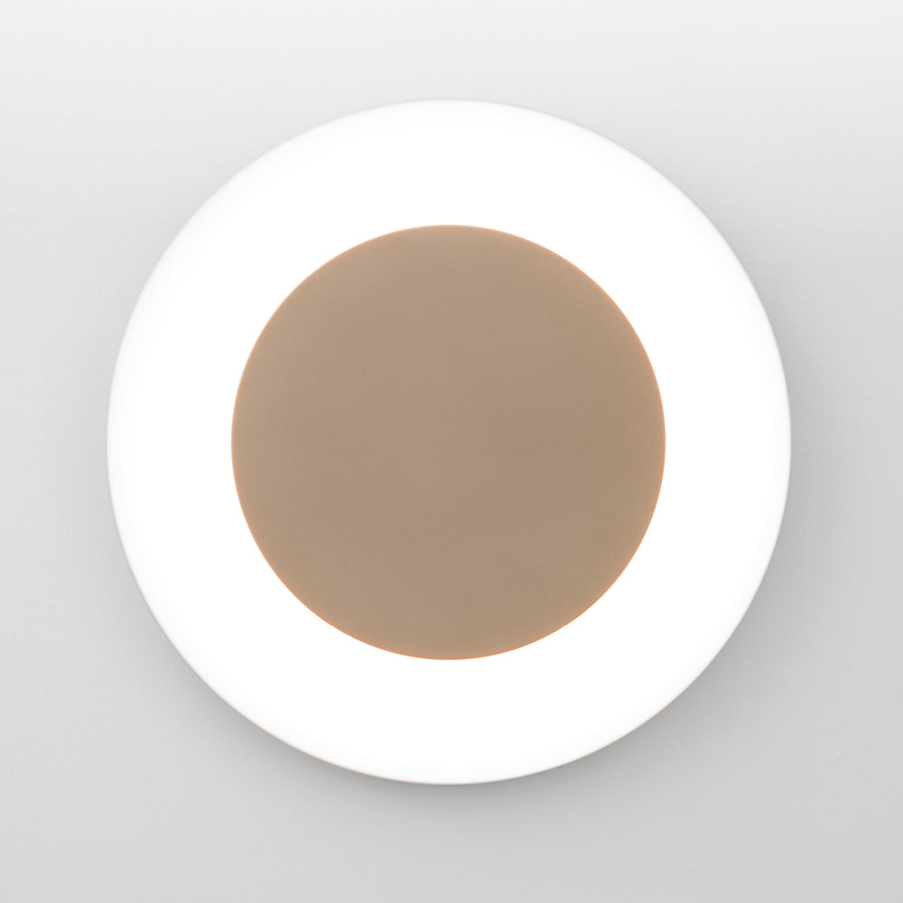 Sandfarbene LED-Deckenleuchte für den Innenbereich, Durchmesser 40 cm oder 60 cm.