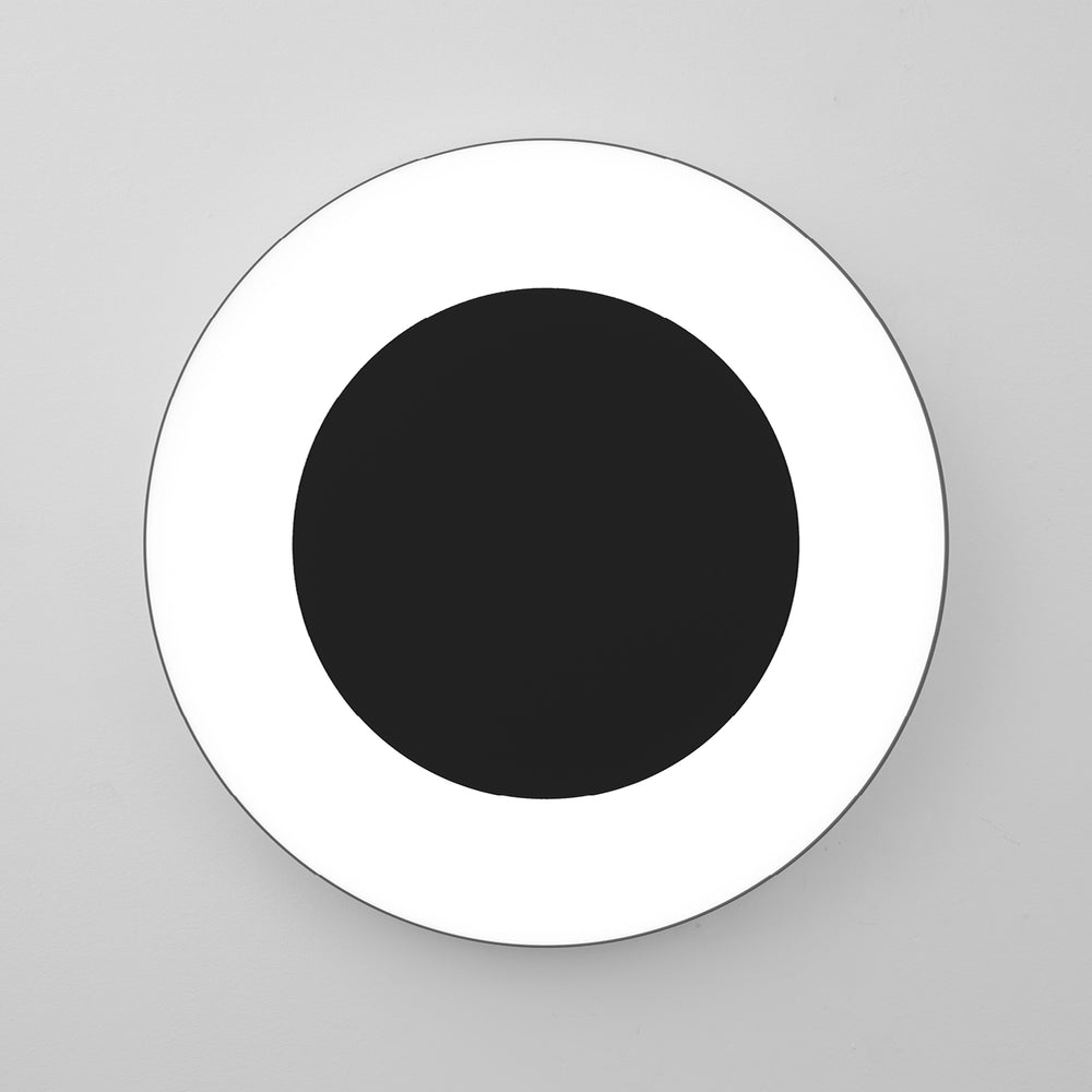 Moderne schwarze LED-Deckenleuchte aus Metall für den Innenbereich