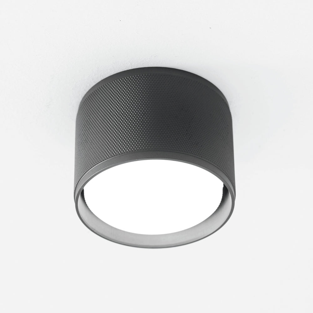 Plafoniera in alluminio antracite moderna lampadina GX53