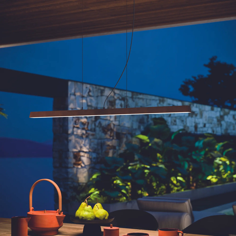 Linea Light Lira Sospensione da esterno lineare led 3000k